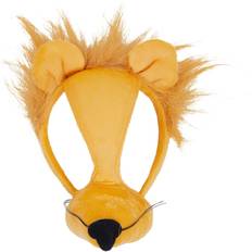 Bristol Novelty Unisex Lion Mask On Headband With Sound (One Size) (Yellow)