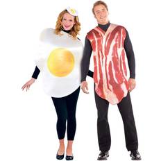 Par Maskerad Amscan Bacon & Egg Breakfast Couple Costume Set