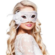 Vit Maskerad Ögonmasker Boland Ögonmask Mystique Vit One size