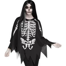 Skeletons Costumes Wicked Costumes Skeleton Poncho Black