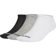 Fitness & Gym - Grey Socks adidas No-Show Socks 3-pack Unisex - Medium Grey Heather/White/Black