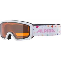 Alpina Scarabeo Ski Goggles Junior Orange/CAT2 White Rose