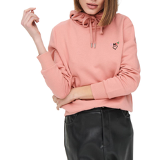 Only Noomi Logo Printted Hoodie - Pink/Rosette