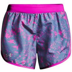 Under Armour Fly By 2.0 Printed Shorts Women - Mineral Blue/Meteor Pink