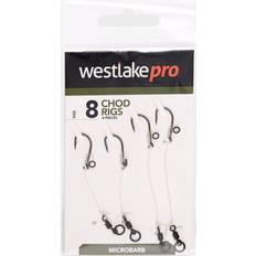 Fishing Equipment Westlake Chod Rig Micro-barbed Size 4 4pcs, Silver