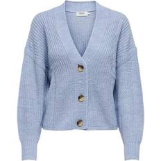 Only Carol Texture Knitted Cardigan - Blue/Blue Heron