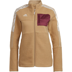 Kleding Adidas Tiro Jacket Winterized Sherpa - Beige Tone