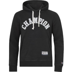 Champion Collegiate Logo Organic Cotton Blend Hoodie - Black