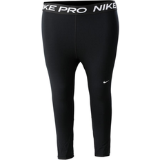 Nike Pro Mid-Rise Crop Plus Size Leggings Women - Black/White