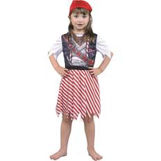 Bristol Novelty Bristol Novelty Girls Sublimation Pirate Dress And Bandana Costume (L) (Multicoloured)