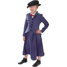 Bristol Novelty Bristol Novelty Childrens/Kids Nanny Costume (M) (Navy/White/Black/Red)