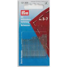 Prym Strick- & Häkelbedarf Prym Assorted Betweens Hand Sewing Needles, Sizes 3-7, Pack of 20