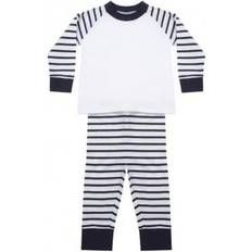 Larkwood Childrens Striped Pyjama - Navy Stripe