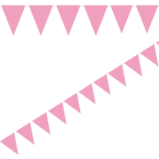 Pink Guirlander Globos Lyserød vimpel, 3 meter