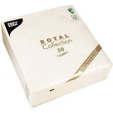 Papierservietten Papstar Servett Royal 40x40cm Vit 50/FP