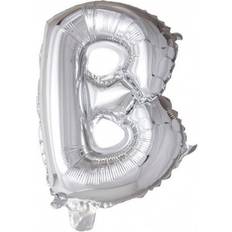 B Bogstavballoner Globos Folie ballon BOGSTAVER SØLV, 41 cm B