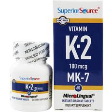 Superior Source Vitamin K2 100 mcg 60 Instant Dissolve Tablets