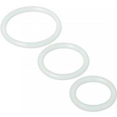 Trinity Vibes Silicone Cock Rings, Clear