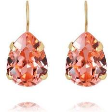 Caroline Svedbom Mini Drop Clasp Earrings - Gold/Rose Peach