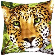Vervaco Vervaco Leopard Cross Stitch Cushion, Multi-Colour