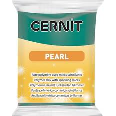 Turkis Polymer-ler Cernit Pearl, 56 g, grøn