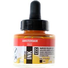 Yellow Acrylic Paints Amsterdam Acrylic Ink Bottle Naples Yellow Deep 30ml