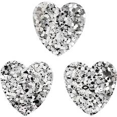 Water Based Crafts Sequins, size 15 mm, silver, 10 g/ 1 pack