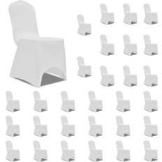 Loose Chair Covers vidaXL 3051637 30-pack Loose Chair Cover White (100x)