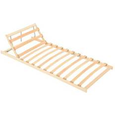 vidaXL Slatted Bed Base with 13 Slats Adjustable Head Sengeramme 70X200cm