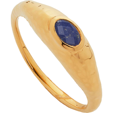 Monica Vinader Deia Gemstone Ring - Gold/Lapis