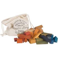 Wooden Story Rainbow Blocks In Sack XL 50pcs