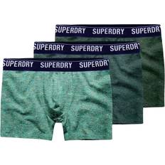 Superdry Boxsershorts tights Underbukser Superdry Organic Cotton Boxer 3-pack - Enamel/Oregon/Bright Green