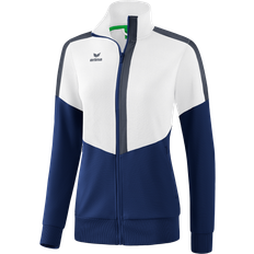 Fitness & Gym Outerwear Erima Squad Training Jacket Women - White/New Navy/Slate Gray