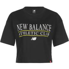 New Balance Camiseta Essentials Athletic Club Boxy Negro - Black