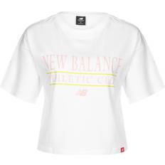 New Balance Camiseta Essentials Athletic Club Boxy - White