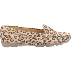 Suede - Women Loafers Hush Puppies Margot Slip-On - Leopard Print