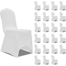 Polyester Housses de chaise vidaXL 3051636 24-pack Housse de chaise Blanc