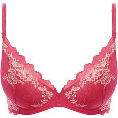 Wacoal Lace Perfection Plunge Push Up Bra - Honeysuckle