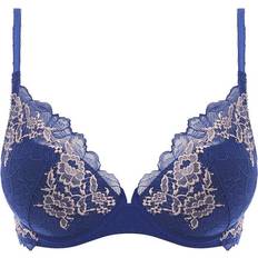 Wacoal Lace Perfection Plunge Push Up Bra - Sapphire