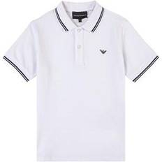 18-24M Polos Emporio Armani Kid's Logo Polo Shirt - Optical White