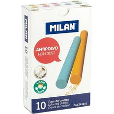 Tavelkritor MiLAN Tavelkritor Dammfria 10-pack Färgade