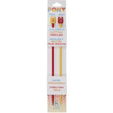 Knitting & Crochet Supplies Pony Children's Coloured Knitting Needles 4.00mm (P61659)