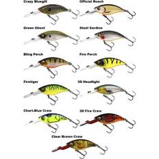 Flottant Appâts de Pêche Westin Poisson Nageur Buzzbite Crankbait 5cm Coloris 3D Fire Craw