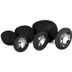 Silicone Butt Plug Set with Diamond
