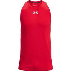 Homme - Rouge Débardeurs Under Armour Baseline Cotton Tank - Rouge