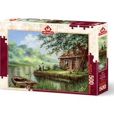 Puzzle Evening Fishing Rod Art Puzzle