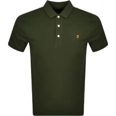 FARAH Blanes Slim Fit Organic Cotton Polo Shirt - Evergreen