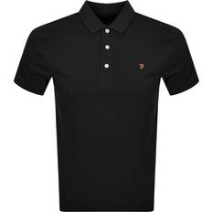 Blanes Slim Fit Organic Cotton Polo Shirt - Black