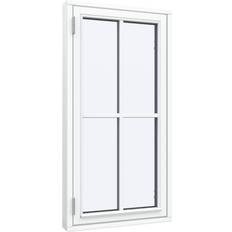 Sparvinduer BH0105 Træ Sideswing Vindue med 2-lags glas 60x120cm