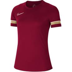 Nike academy 21 t shirt Nike Academy 21 T-shirt Women - Team Red/White/Jersey Gold